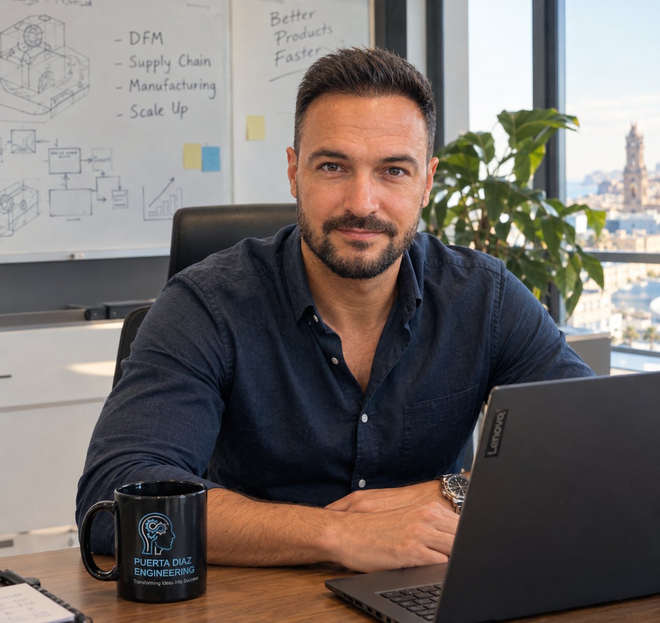 Daniel Puerta Diaz at his desk